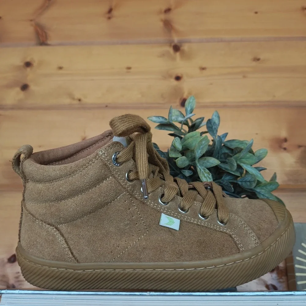 Cariuma OCA High Suede Leather Boots Camel Brown Skate Sneaker Gum Sole M4.5/W6